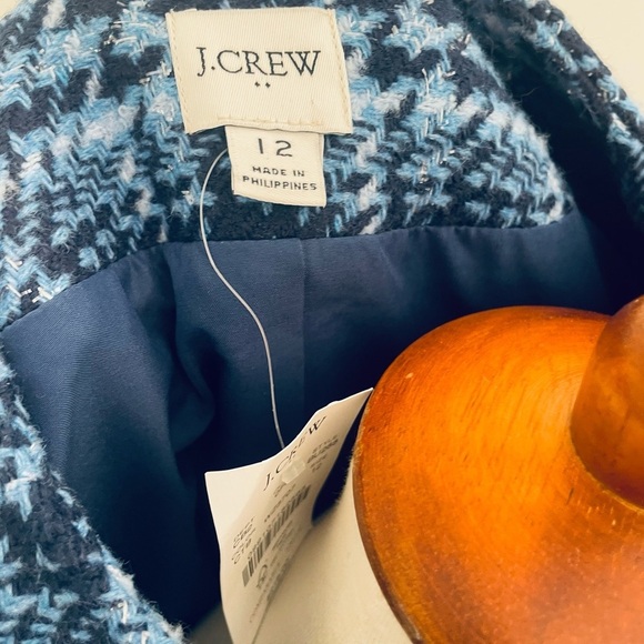 J. Crew Blue Plaid Blazer NWT Lady Day - Picture 6 of 7